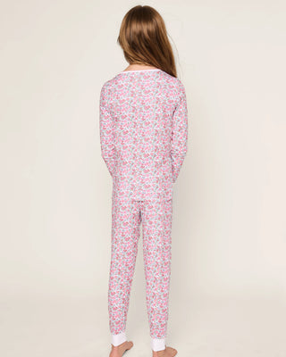Kid's Pima Snug Fit Pajama Set in Fleurs de Rose