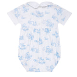 Blue Toile Baby Bubble