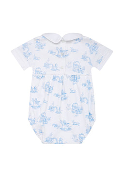 Image of Blue Toile Baby Bubble