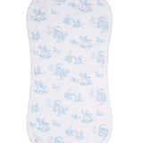 Blue Toile Burp Cloth