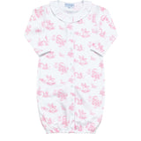 Pink Toile Baby Converter Gown