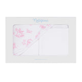 Pink Toile Hooded Towel