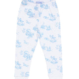 Blue Toile Baby Pajamas