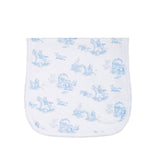 Blue Toile Burp Cloth