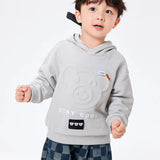 Toddler Boy Bear Printed Hooded