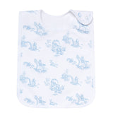 Blue Toile Baby Feeding Bib