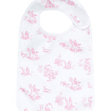 Pink Toile Baby Feeding Bib