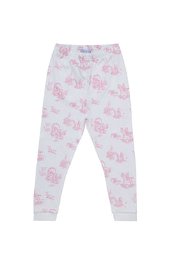 Image of Pink Toile Baby Pajamas