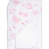 Pink Toile Hooded Towel