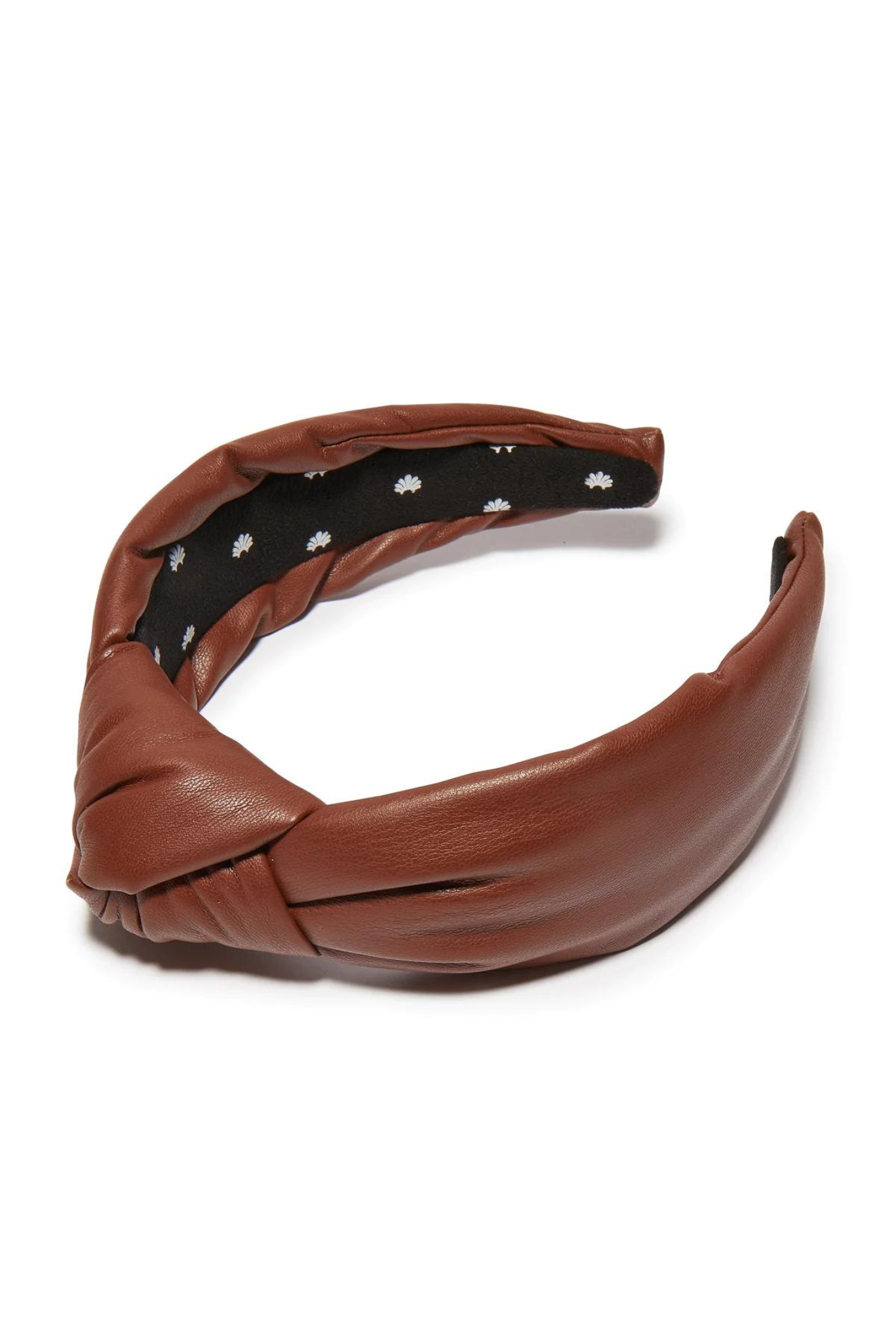Walnut Faux Leather Knotted Headband
