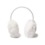 Ivory Faux Fur Pearl Earmuff