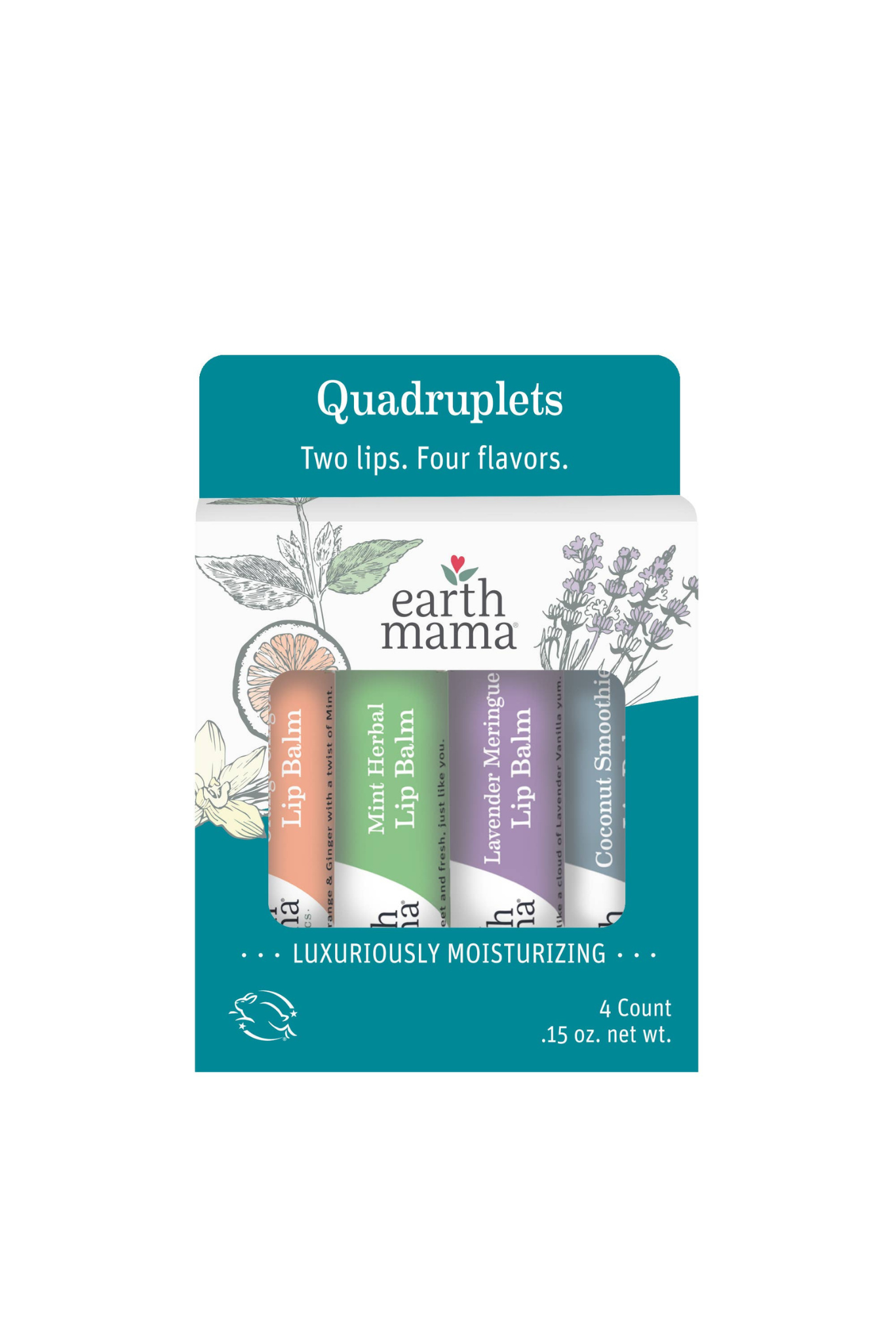 Earth Mama Organics - Lip Balm Quadruplets