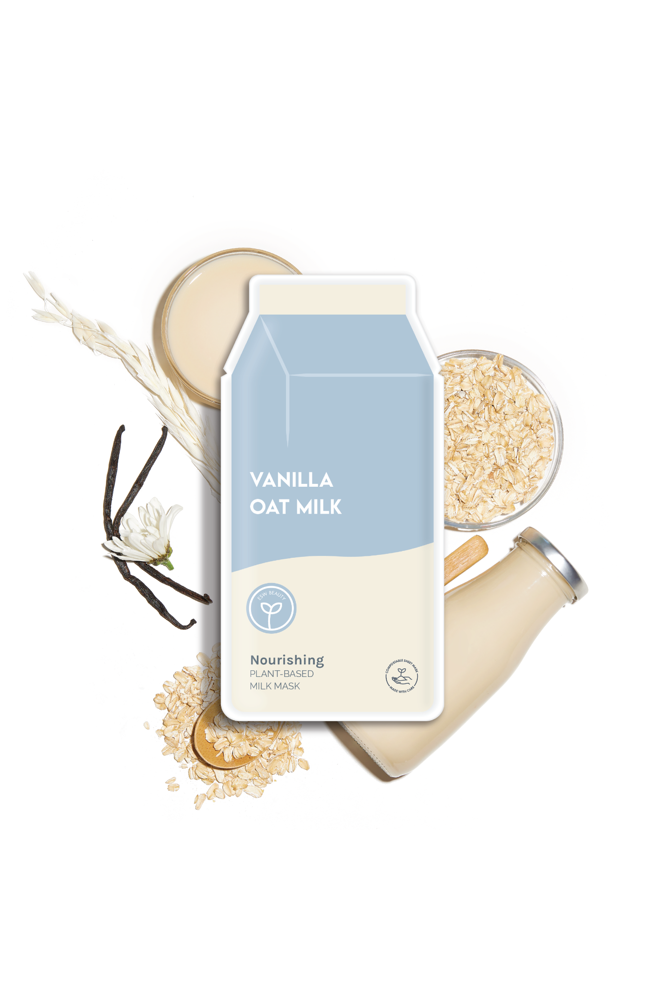 ESW Beauty - Vanilla Oat Milk Nourishing Plant-Based Milk Sheet Mask