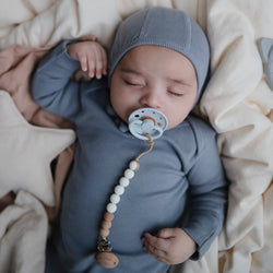 Image of Ribbed Baby Bonnet