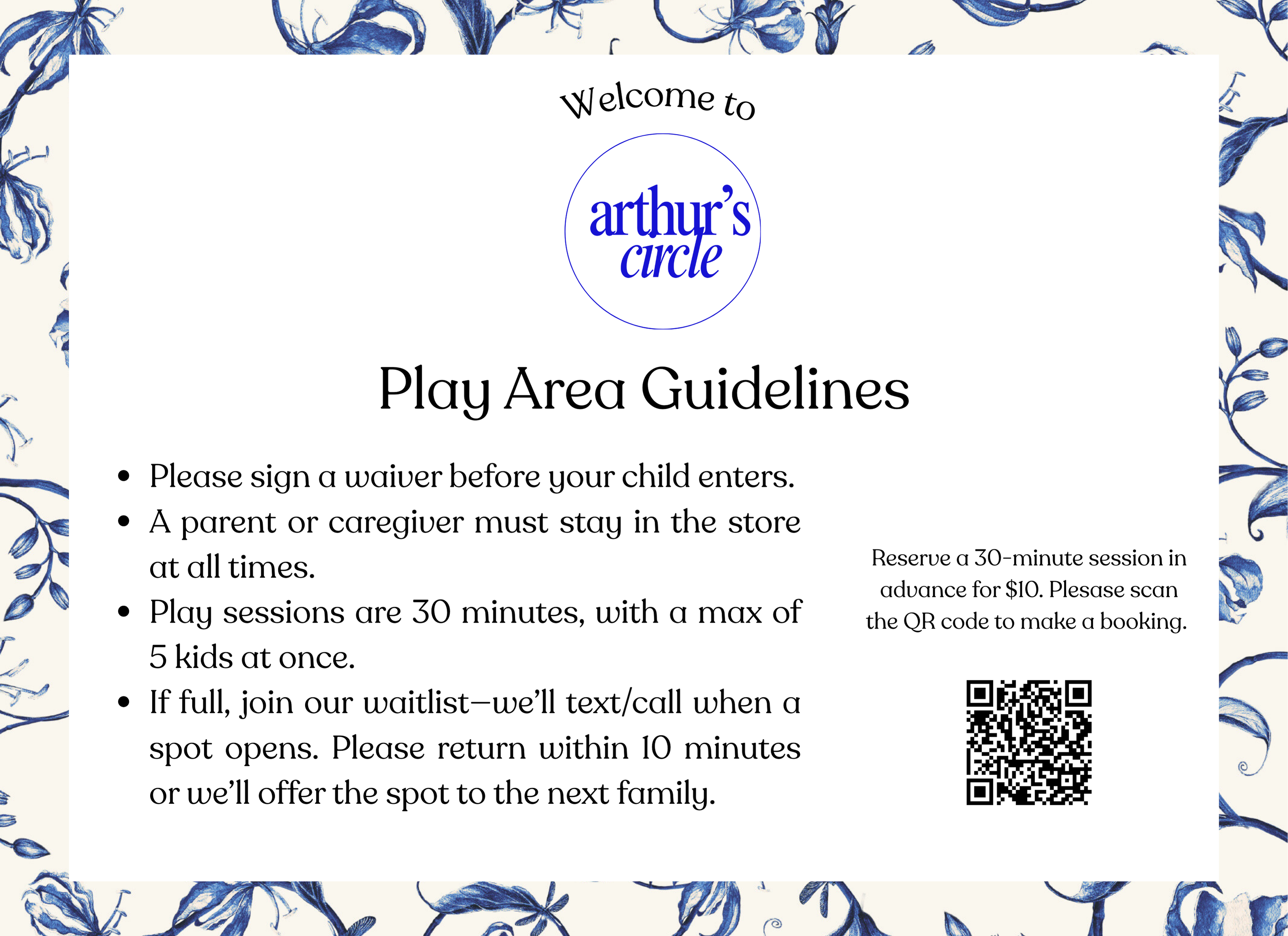 Arthur's Circle Booking