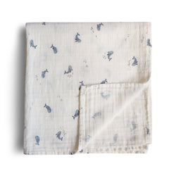 Image of Organic Cotton Muslin Swaddle Blanket