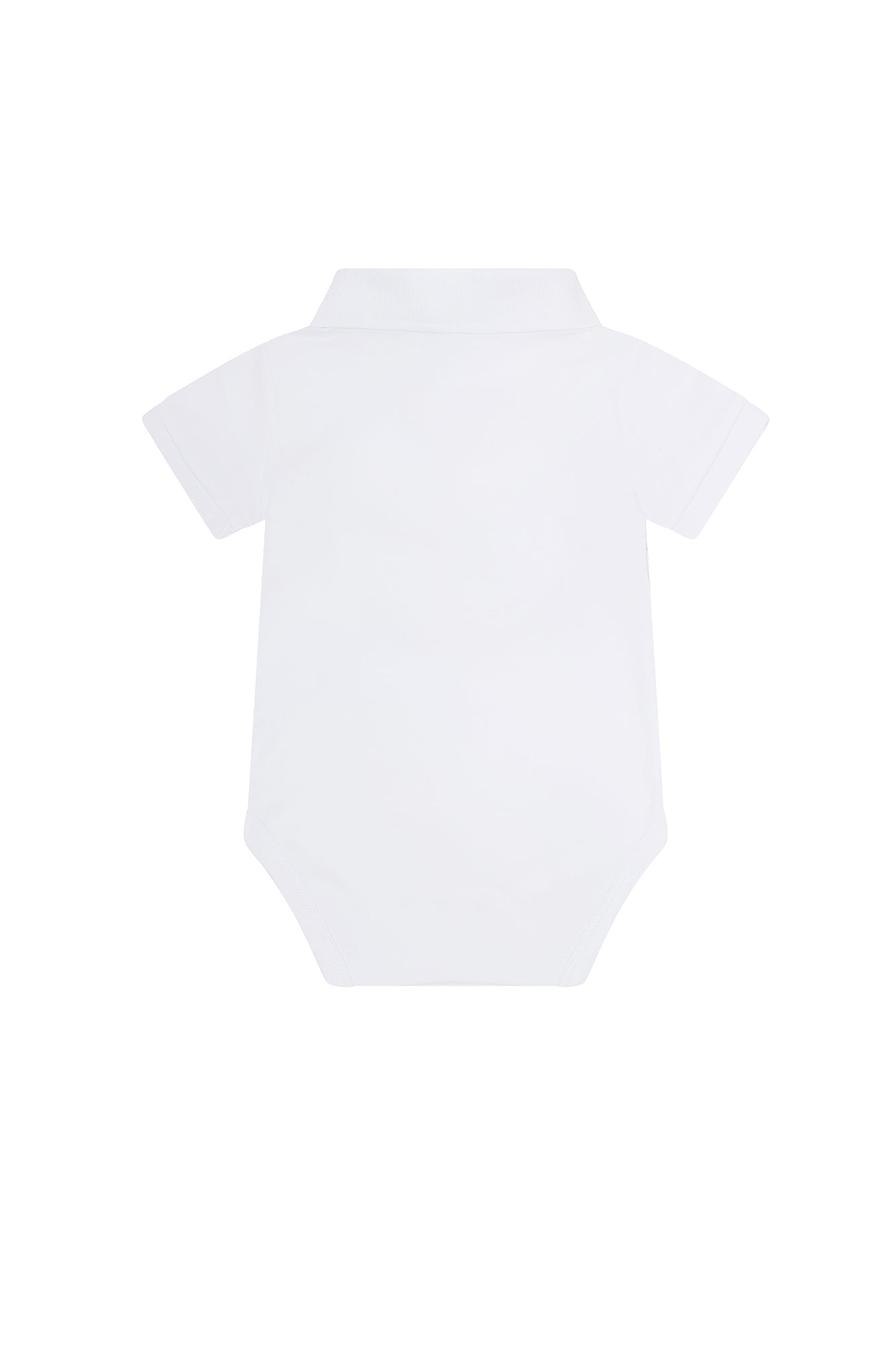 Image of White Boy Short Sleeve Onesie