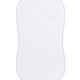 White Bubble Baby Burp Cloth