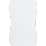 White Bubble Baby Burp Cloth