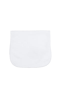 Image of White Bubble Baby Burp Cloth