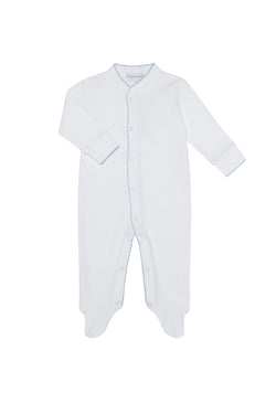Image of White Bubble Baby Footie