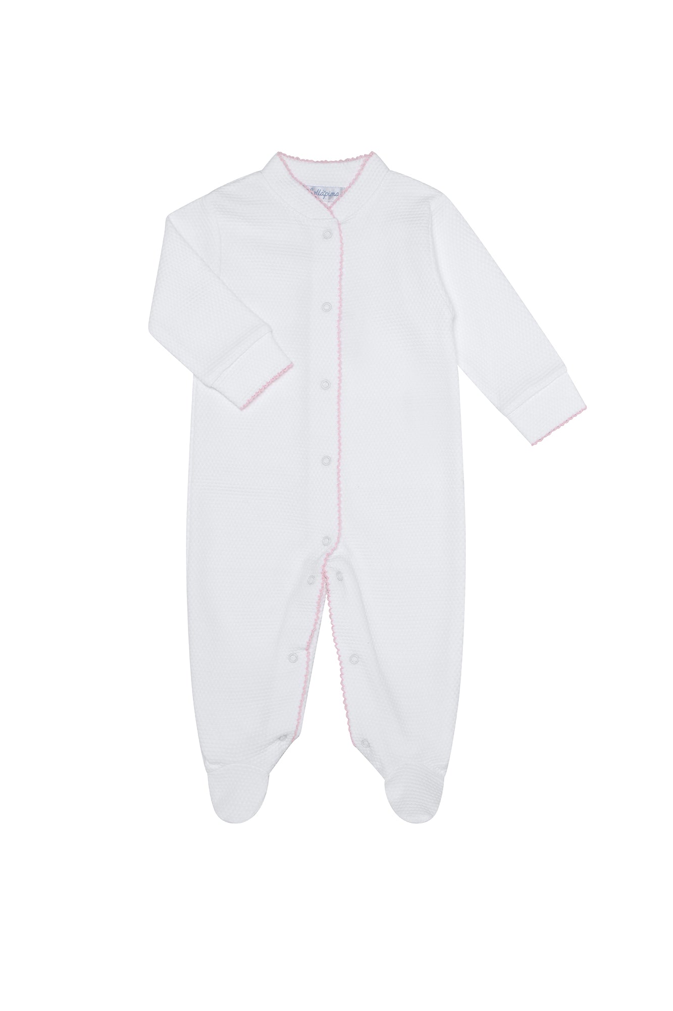 Image of White Bubble Baby Footie