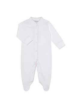 Image of White Bubble Baby Footie