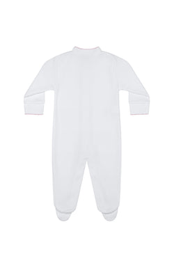 Image of White Bubble Baby Footie