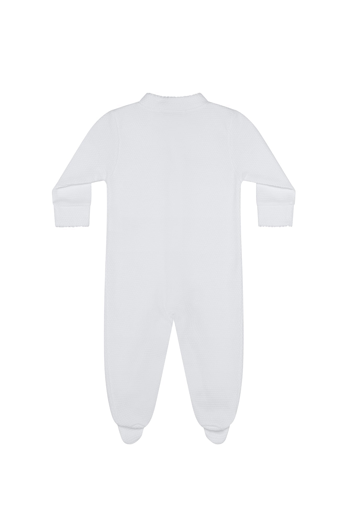 Image of White Bubble Baby Footie