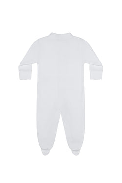 Image of White Bubble Baby Footie