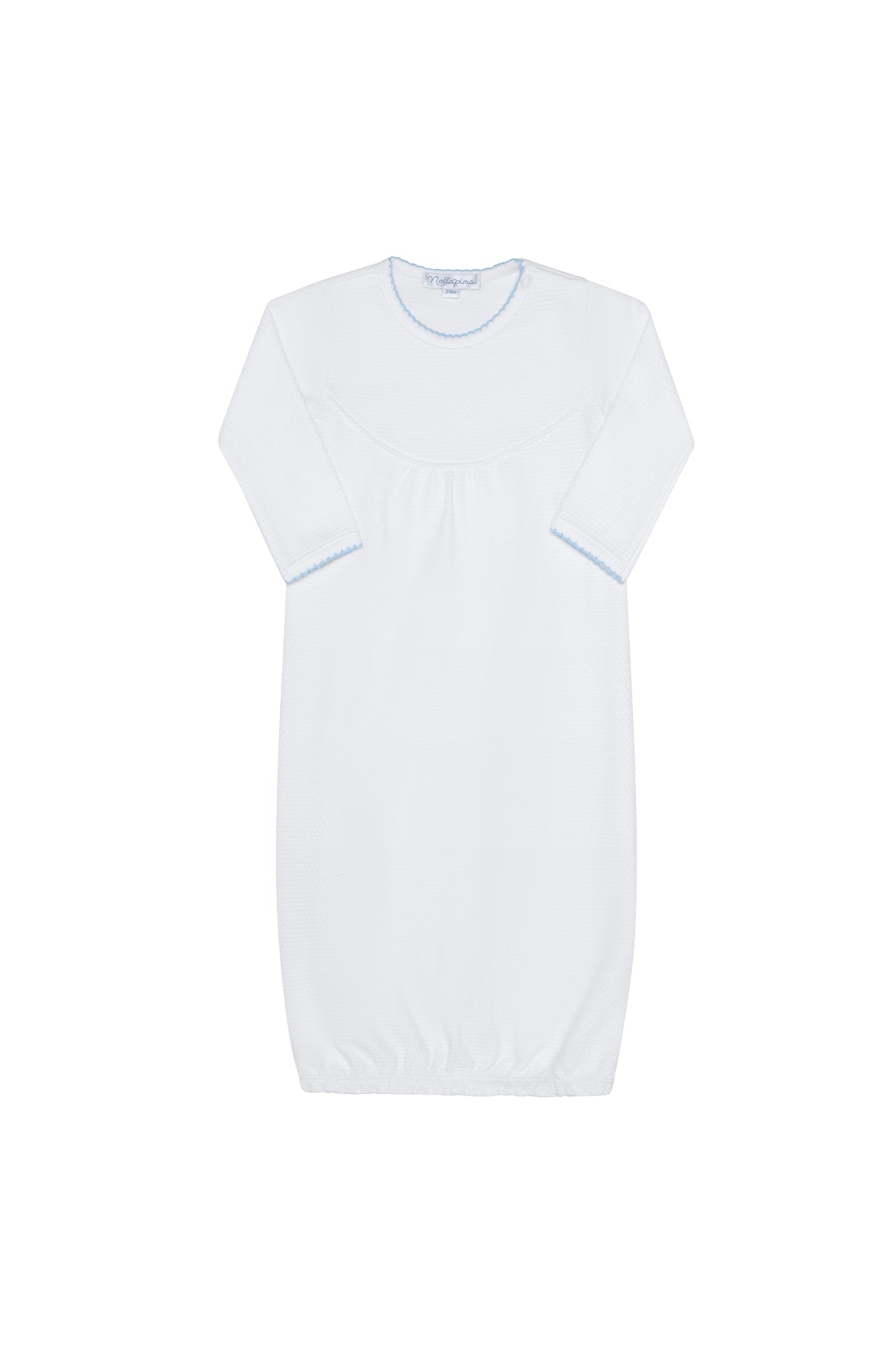 Image of White Bubble Baby Gown