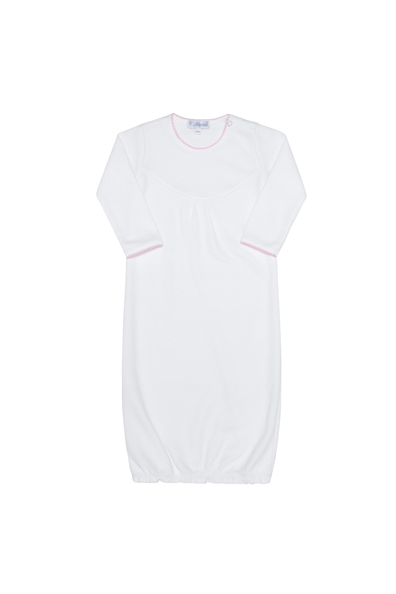 Image of White Bubble Baby Gown