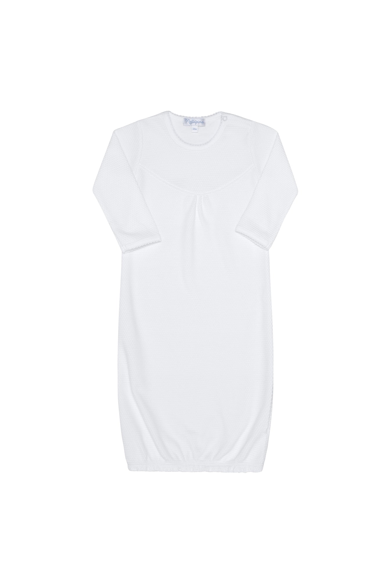 Image of White Bubble Baby Gown