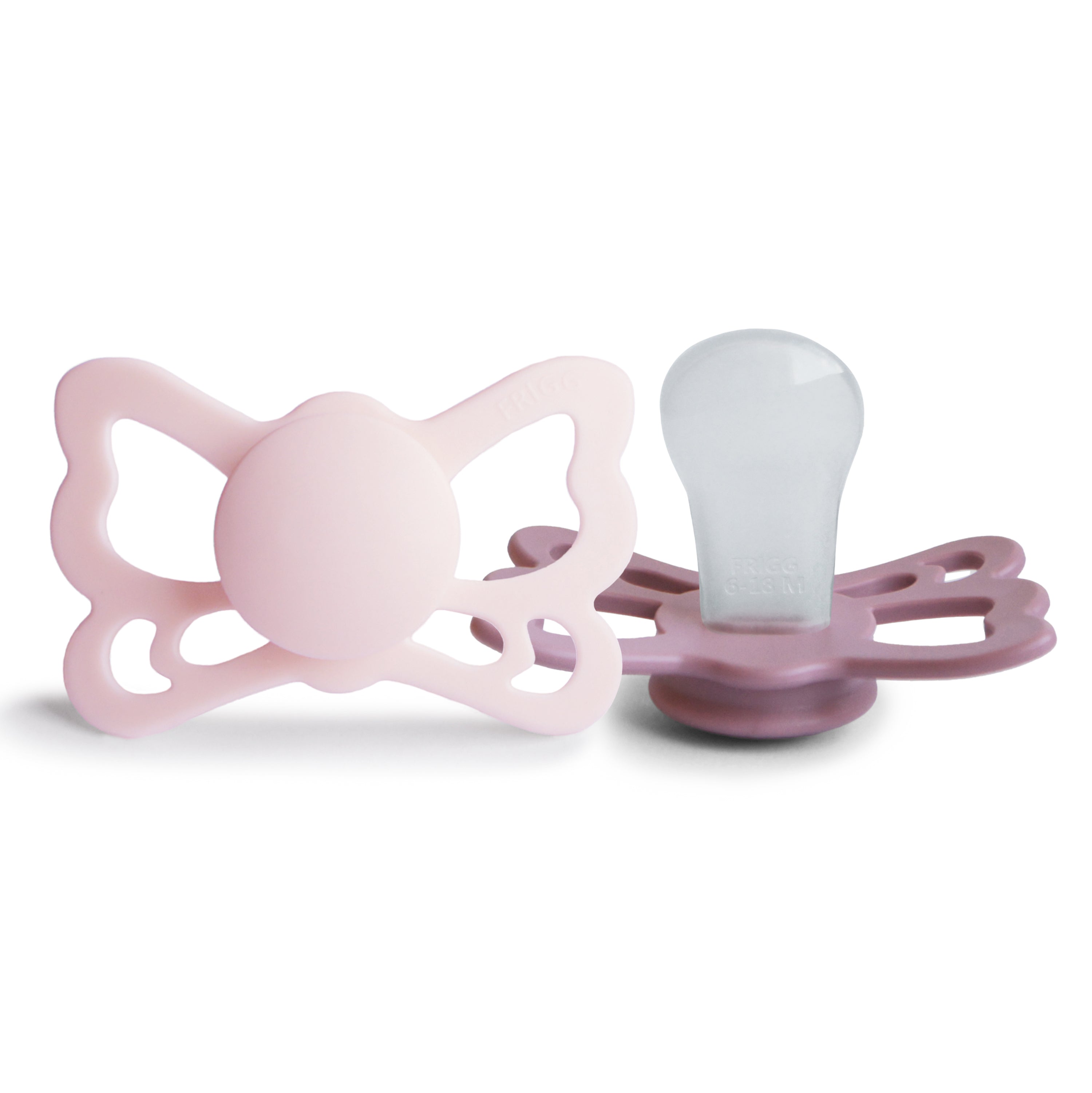 Image of FRIGG Butterfly Anatomical Silicone Pacifier 2-Pack (6-18 Months)