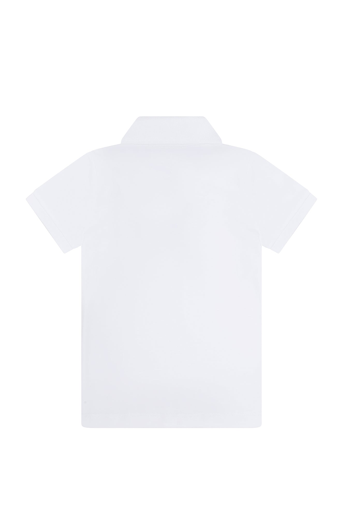 Image of White Pima Cotton Polo Shirt