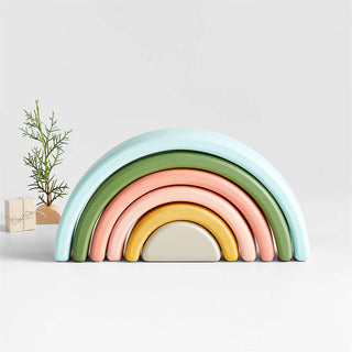 Wonder and Wise Rainbow Nesting Blocks