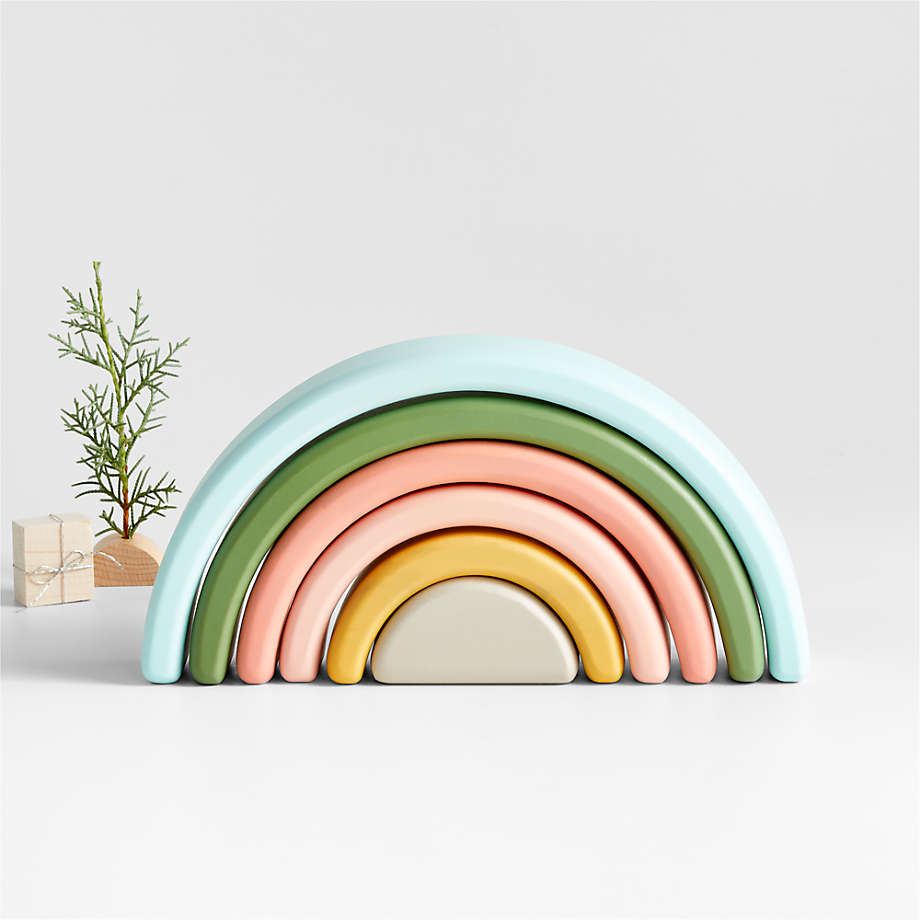 Wonder and Wise Rainbow Nesting Blocks