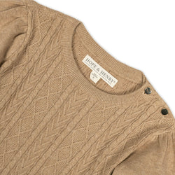 Image of Organic Cable Bodice Sweater Dress