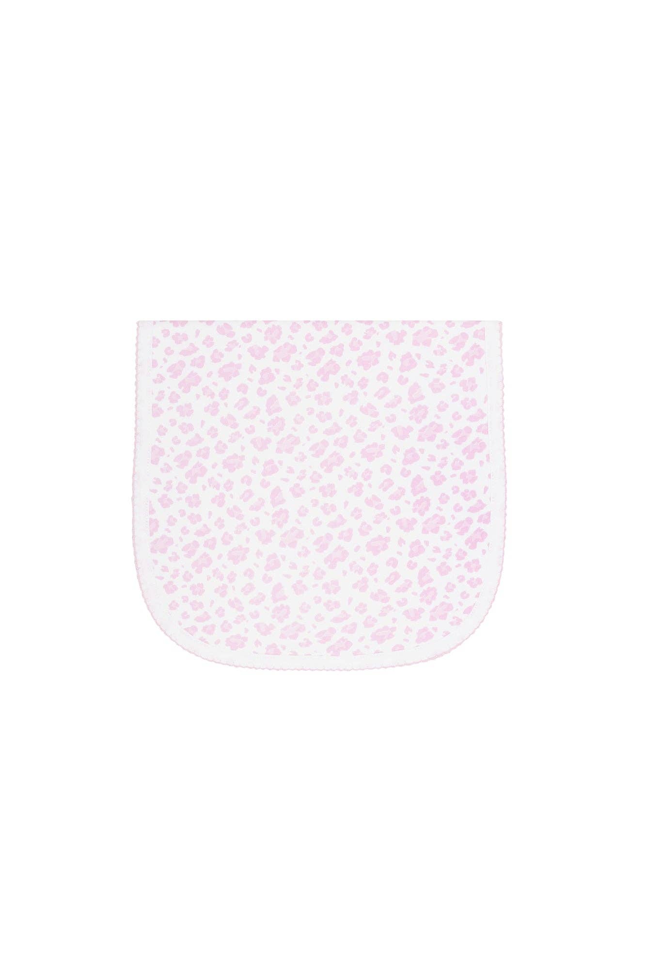 Nellapima - Pink Cheetah Print Burp Cloth