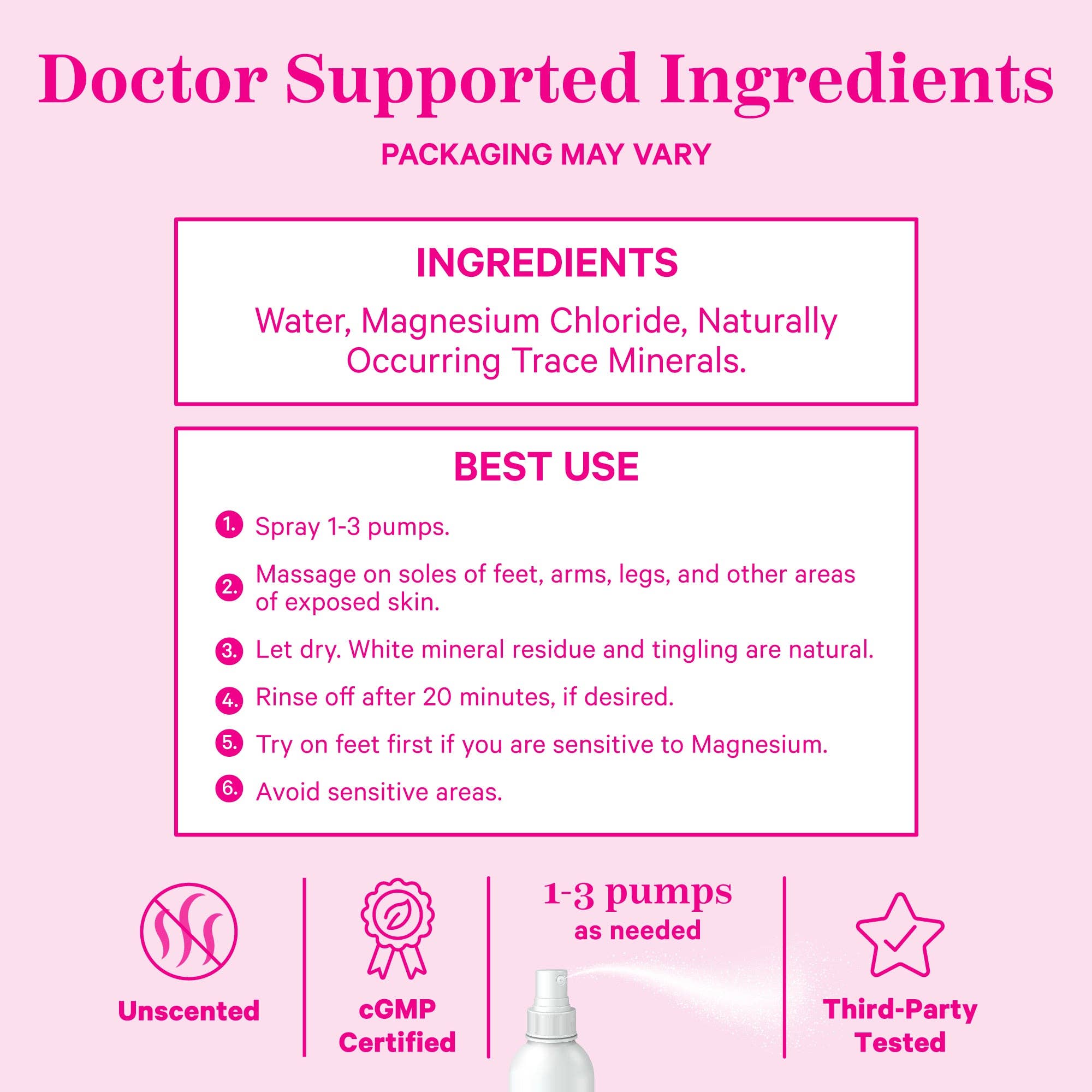 Magnesium Body Spray