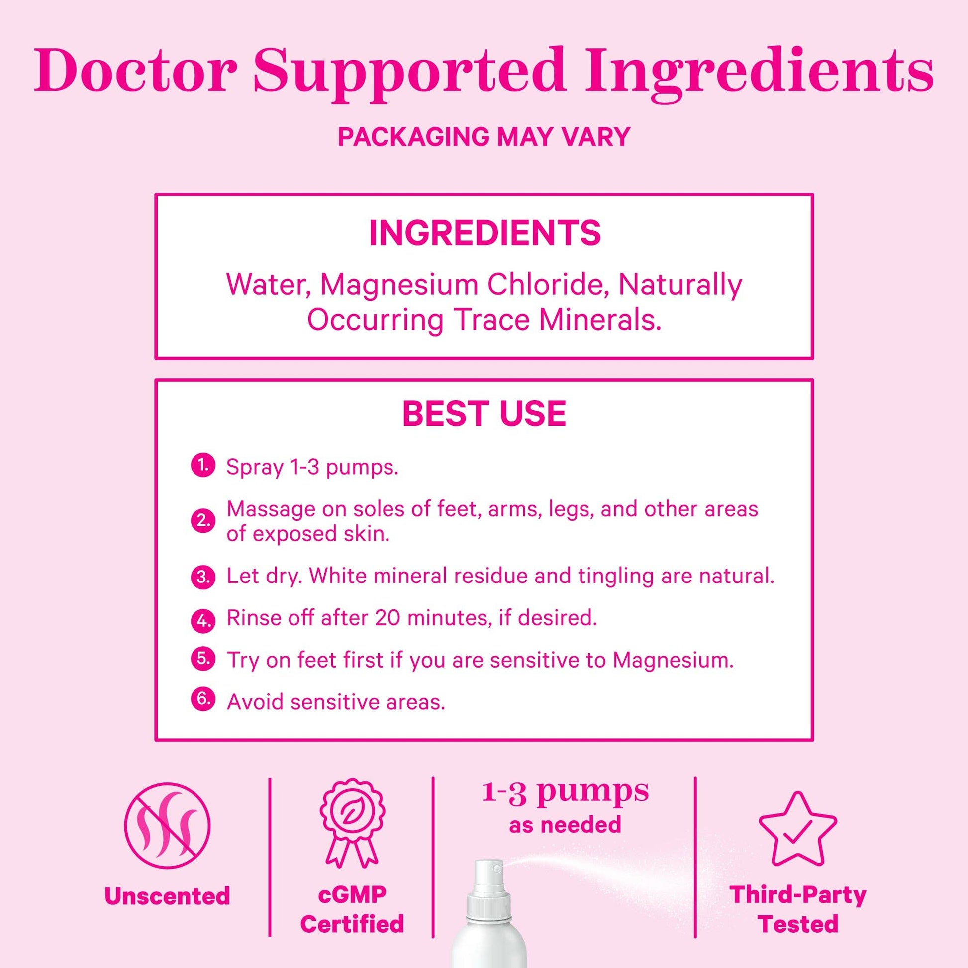 Magnesium Body Spray