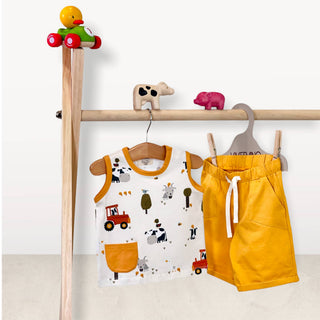 Farm Baby Playsuit Tee + Shorts Set