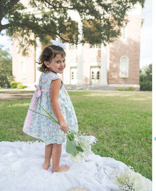 Marco and Lizzy - Petal Floral float sleeveless girls dress