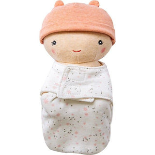 Wonder and Wise Dots and Rainbows Doll Carrier with Cookie