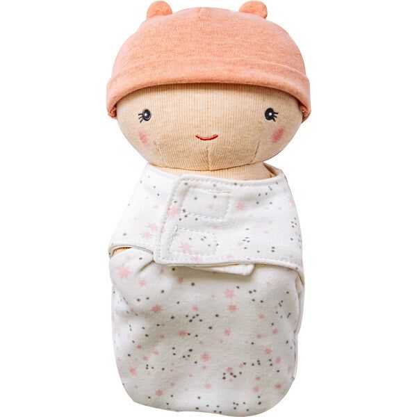 Wonder and Wise Dots and Rainbows Doll Carrier with Cookie