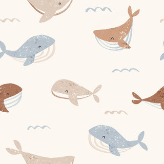 Whales Pocket Baby Romper