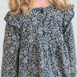 Image of Colored Organics - Mika Ruffle Long Sleeve Dress