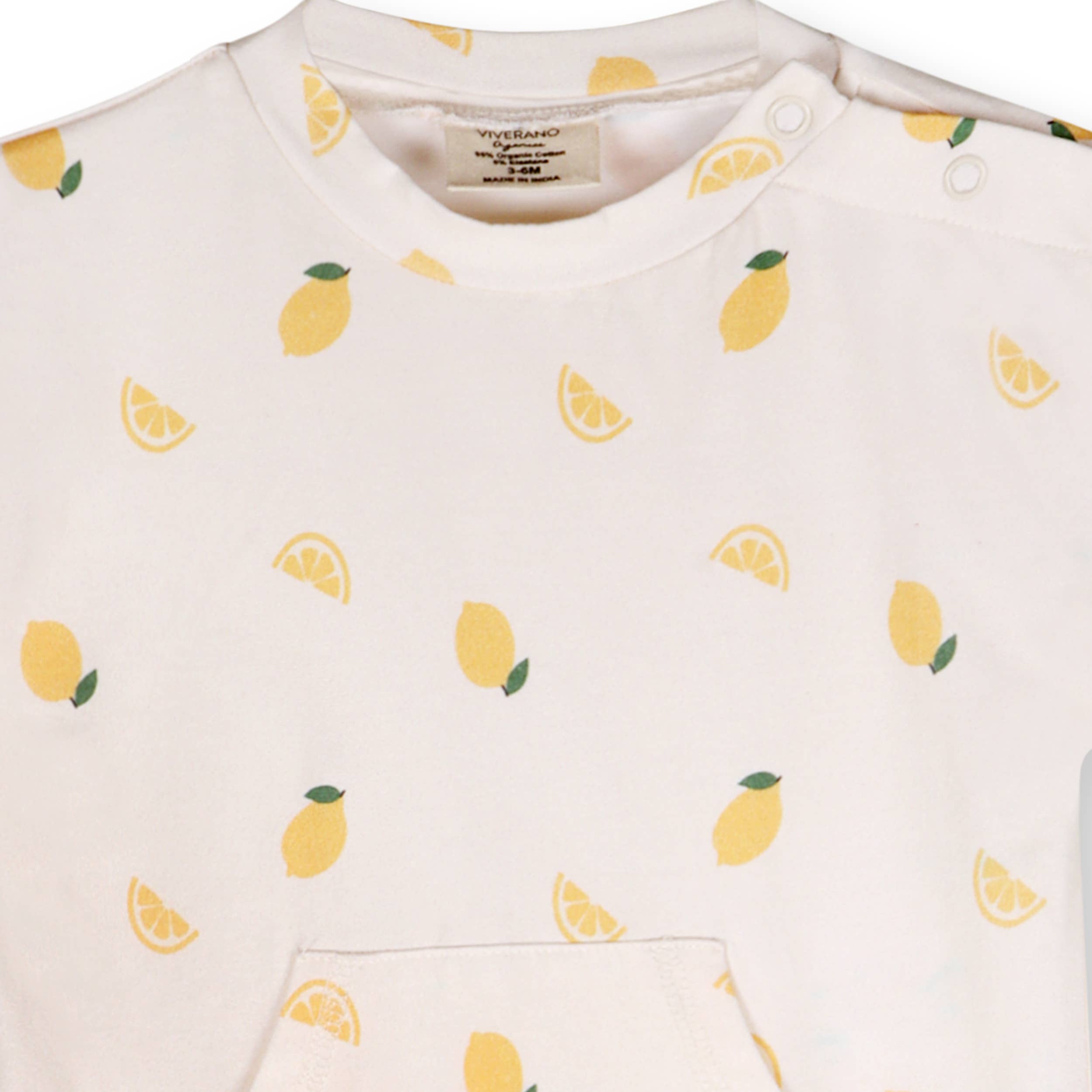 Lemon Kangaroo Baby Jumpsuit