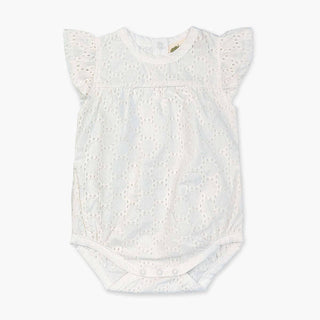 Monica + Andy - Bubble Bodysuit_White Eyelet