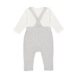 Image of Rib Bodysuit and Sweater Overall Set